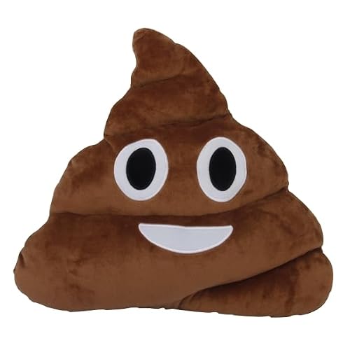 Coussin émoticône Caca Joyeux - Ebiz