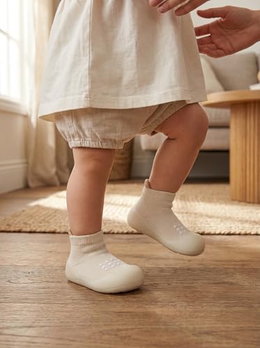image for Hstyle Baby Sock Shoes Toddler Walking Shoes Infant Non-Slip Slippers 