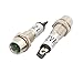 Aexit 2Pcs DC Lighting fixtures and controls 12V 8mm Thread Green Bulb Power Signal Indicator Pilot Light Lamp