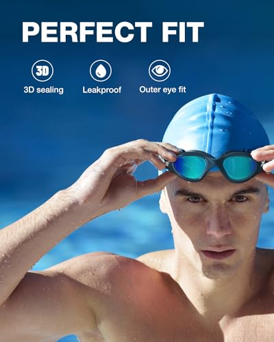 Image of ZIONOR Swim Goggles, Upgraded G1 Polarized Swimming Goggles Anti-Fog for Adult Men Women