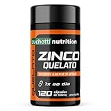 Zinco Quelato 120 cápsulas Zuchetti nutrition 29mg Original Suplemento