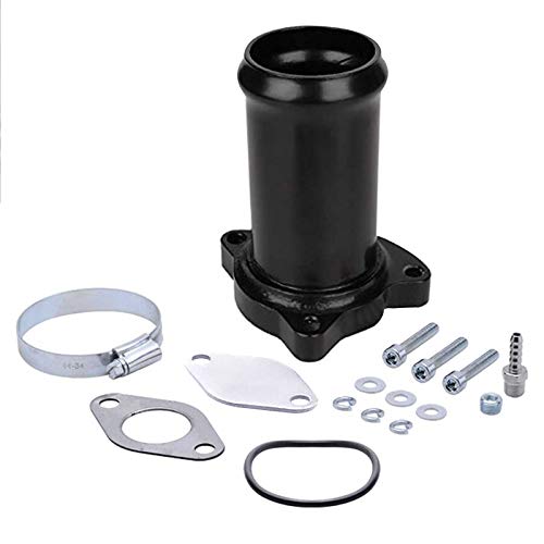 Válvula EGR, tubo de repuesto de válvula de 57 mm para kit de eliminación EGR 1.9 TDI 130/160 CV Diesel (Black)