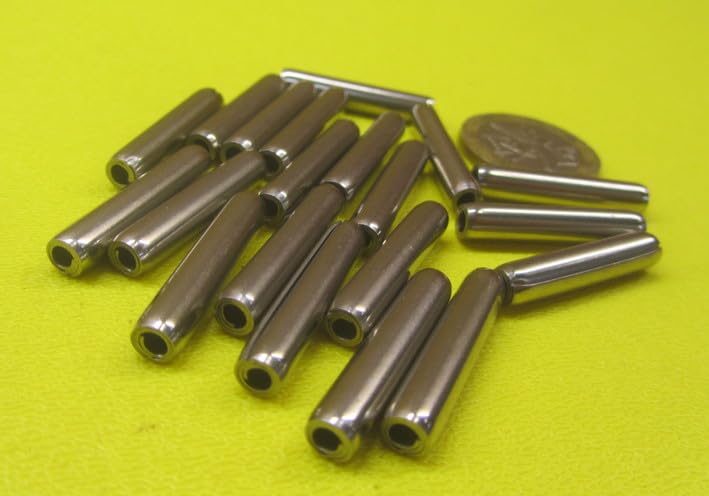 420 Stainless Steel Coiled Spring Pins, 3/16" Diameter x 1.00" Length, 20 pcs.