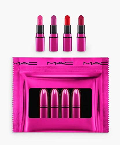 MAC Shiny Pretty Things Party Favours Mini Lipsticks, Bright CHRISTMAS 2018
