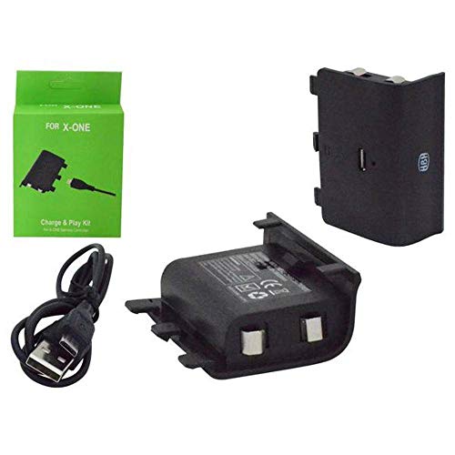 Bateria E Cabo Carregador Controle Xbox One Charge Play Kit