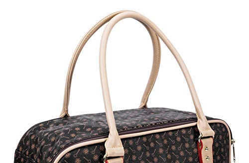 BETOP HOUSE Pet Carrier Tote Around Town Pet Carrier Portable Dog Handbag Dog Purse for Outdoor Travel Walking Hiking, Brown, 15.75''11.42''6.7'' - Thumbnail 5
