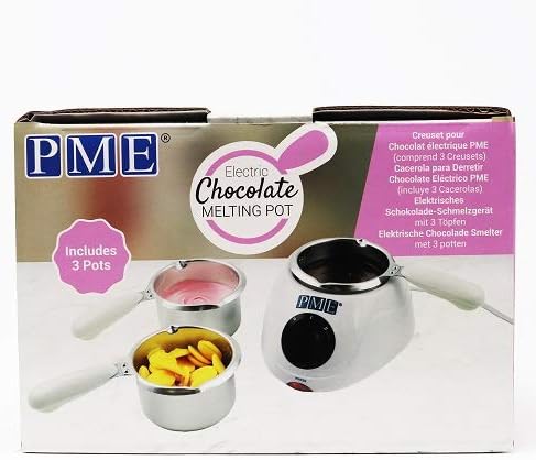 PME - Electric chocolate crucible with 3 jars included - English plug