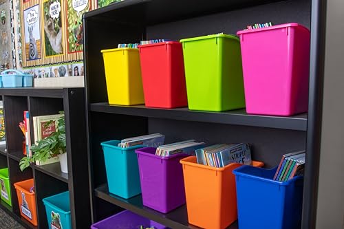 Teacher Created Resources Brights Plastic Book Bin 6-Pack (TCR2088636) by Teacher Created Resources - Used condition - US$28.03