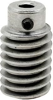 Carbon Steel 1 Module Worm Gear Rod 18mm 20mm Diameter 32mm Length Step Worm Gear 1M Turbine Shaft Turbine Reducer(20mm OD 10MM BORE)