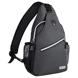 MOSISO Rope Sling Backpack(Tot 13 inch), Waterafstotend Duurzame Multifunctionele Crossbody Borstschouder Outdoor Travel Hiking Daypack