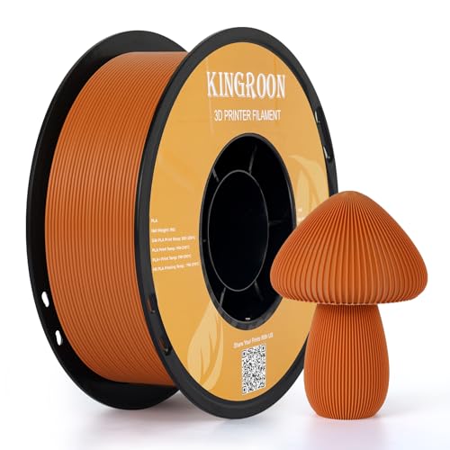 Kingroon 10KG Black PLA Filament 1.75mm 3D Printer Filament Pla Filament Dimensional Accuracy +/- 0.02mm, Fit Most FDM Printer, 1KG X 10 Spools