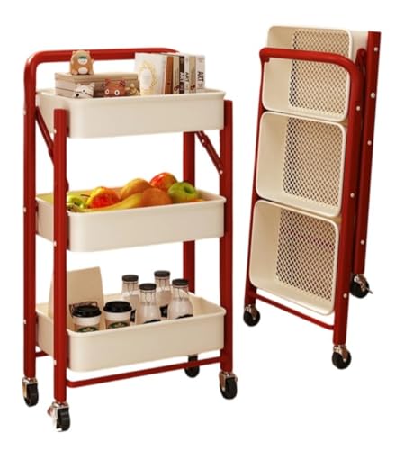 HeartTrend �L�b�`���J�[�g 3�w 3�i ���[�����O ���[���b�N ���[ �A�C�����h �L���X�^�[�t�� ��e�� �g�ݗ��ĊȒP 60kg�ω׏d ���b�N �܂肽���ݎ� �� ���w �ƒ�p ���� ���@�\ �X�i�b�N ���O���\ (3�w���A�[�����X�g�t���i�܂肽