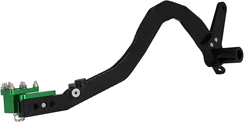 Miniatura 4 de JFG RACING Palanca de pedal de freno trasero plegable para motocicleta CNC para KLX 110 KLX110 2010-2020 Pit Dirt Bike Verde