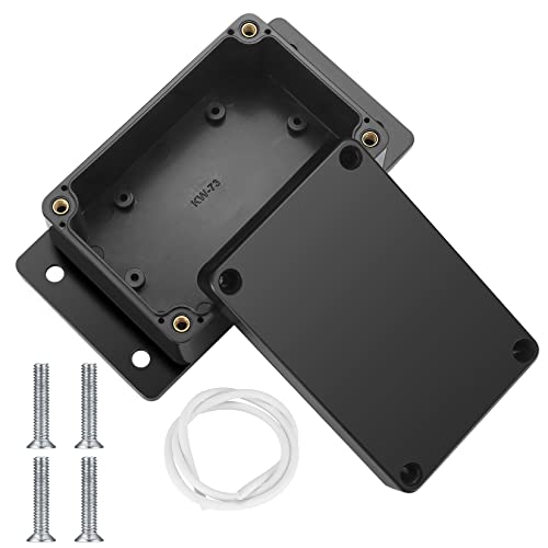 2 Pièces Boîtes de Jonction Etanche IP65, Boite de Derivation avec Oreille Fixe, Boîtier de Projet Electrique Etanche Exterieur, Boîte de Connexion de Câbe Plastique pour Composant Électronique – vue 3