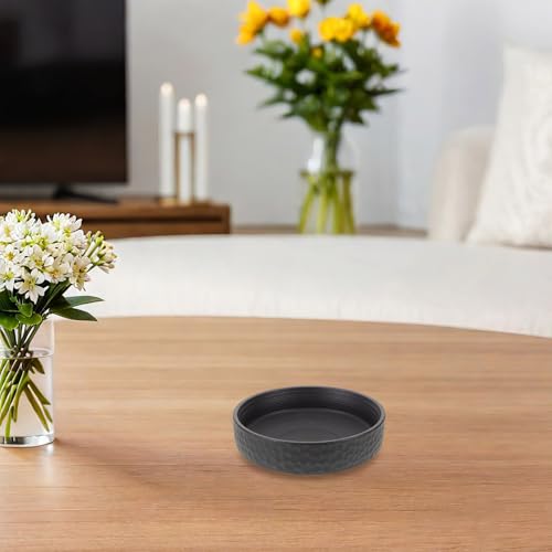 Pot de fleurs hydroponique céramique noire pour plante succulente zen - 8