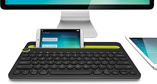Logitech Bluetooth Multi-Device Keyboard K480 For Computers. Tablets And Smartphones. Black, Compact, Dial And Switch, Spill-Resistant Keyboard - 920-006342 (Renewed) #TOP2