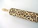 FOLK Embossed Rolling Pin. Wooden Embossing Rolling Pin With Folksy Flowers for Pottery and Cookies by Algis Crafts