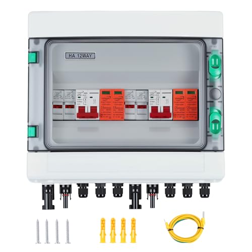 Yapasopu Quadro combinato solare, Protezione PV DC 32A 500V, interruttore IP65, con protezione multistrato, Gestione energetica efficiente