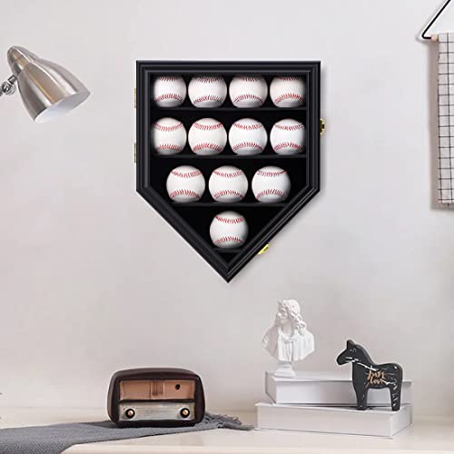 Byosii B09MD124X9 Baseball And Championship Ring Display Case 12 Baseball Holders thumb #6