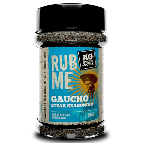 Angus & Oink | Rub Me BBQ Seasoning | Gaucho Flavour | Authentic Argentine Asado Experience | Perfect for Grilling Beef & Lamb | Gluten-Free | 200g