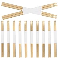 NATURAL MATERIAL - Are you looking for quality 5A drum sticks? These drum sticks are made of natural maple wood. They are strong, durable, smooth, it is not easily damaged, and it can be used for a long time. SMOOTH SURFACE - The maple drum sticks ha...