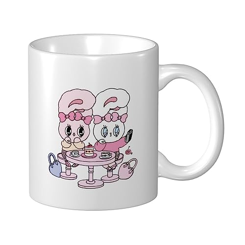 人気 エスターバニー (4) カップ グラス 二重構造 マグカップ カスタムメイド 漫画 コーヒーカッ ハンドル磁器 ウォーターカップ スープカップ ド 陶器カップ 耐熱 湯飲み マグ