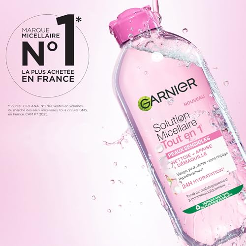 Lotion Micellaire Peaux Sèches & Sensibles Tout en 1 Garnier Le Flacon De 400ml - vue 3