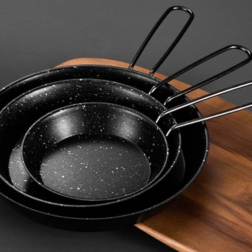 Set of 3 Camping Frying Pans with Folding Handles - Stainless Steel Nonstick Skillets for Effortless Outdoor Cooking - Image 6