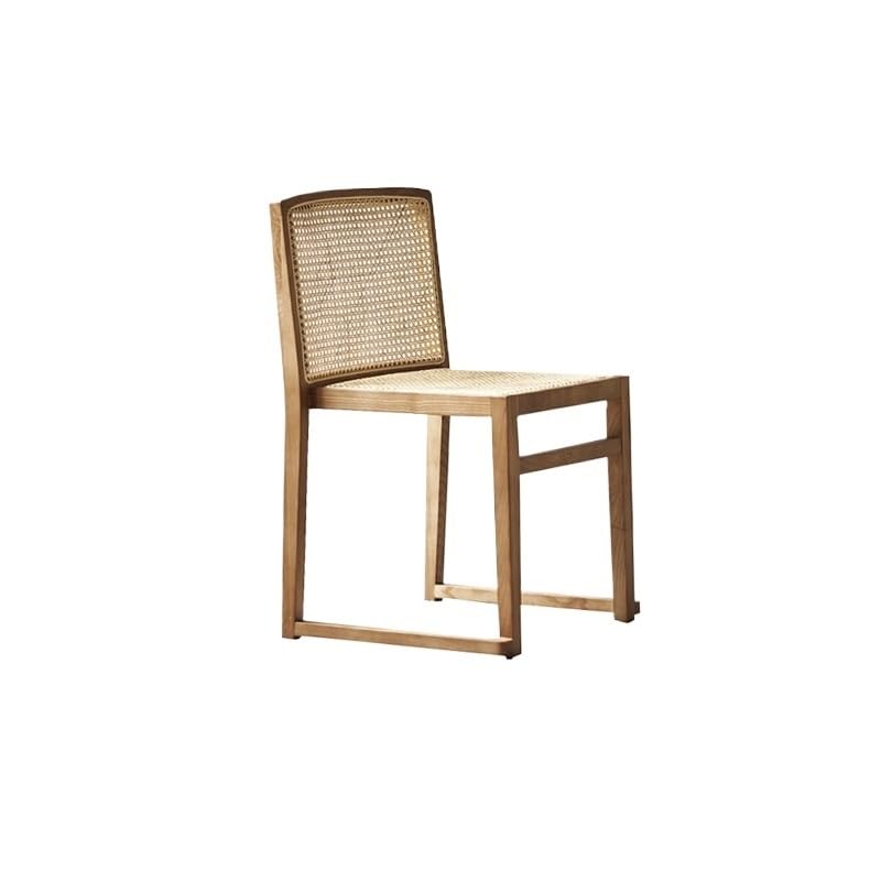 GENHAOSAN Área De Descanso Taburete con Respaldo escandinavo, Moderno, apilable, de ratán, for Comedor, hogar, Dormitorio, Maquillaje, Oficina Sillón