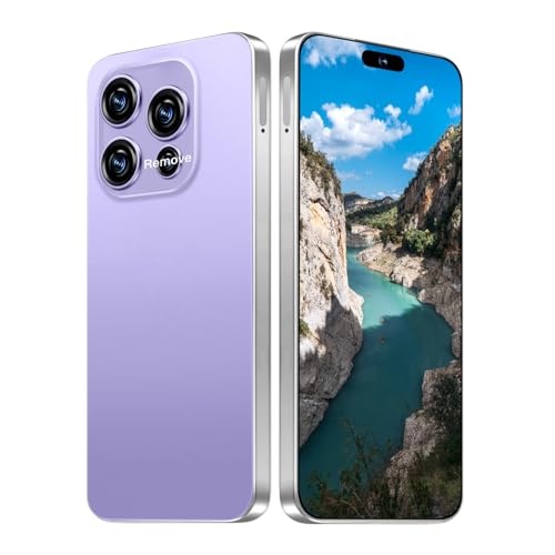 16PROMA X Unlocked Phone,6.99" HD Screen The Phone,8+256GB with 128GB Memory Card Cell Phone, Android 13.0,108MP & 68 Camera,Photo Shortcut button/5G/Face ID/Fingerprint Lock (Pale Purple)