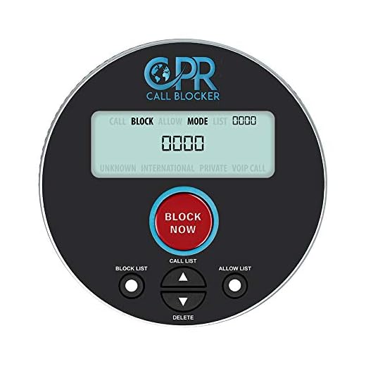 CPR V10000 - No1 en France - Bloqueur d’appels pour Téléphone Filaire/sans Fil - Capacité :10000 numéros préprogrammés + 2000 en appuyant sur Le Bouton - Installation Facile
