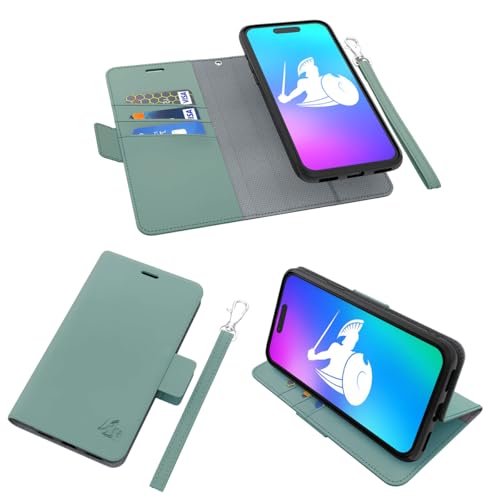 Defendershield IPHONE 15 PRO MAX Case - Rfid Blocking Emf Shield Detachable Wallet Case cover