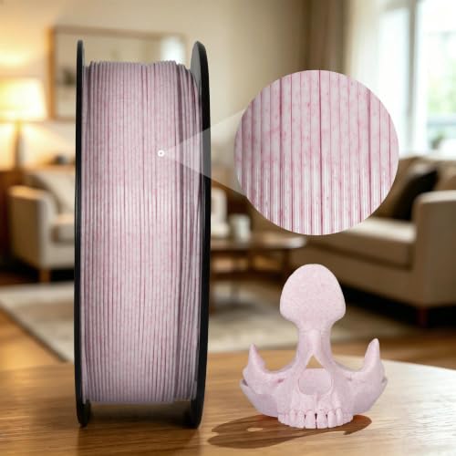 Image of TINMORRY Marble PETG Filament 1.75, Rapid PETG 3D Printer Filament, Compatible with Bambu FDM 3D Printer, 1 KG 1 Spool, Marble Magic Pink