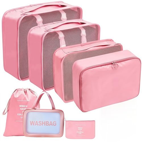 Sac cube de voyage (rose)