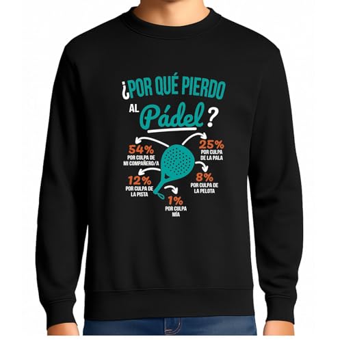 Imagen de the Fan Tee Sudadera Adulto Sin Capucha de Hombre Deportes Padel Divertida Regalo 007 L