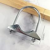 Blisfulhoks 4 Set Antenna Mast Pipe Clamp with V Jaw Block and U Bolt All Anti-Rust Finished for TV CB Ham Antenna or Panel Pipe - Image 7