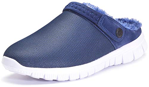 Unisex Hombres Mujeres Zapatillas de Estar Invierno casa Cálido Comodidad Suave Invierno Pantuflas Zuecos Zapatillas Antideslizantes …