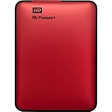 WD My Passport 1TB Portable External Hard Drive Storage USB 3.0 Red (WDBBEP0010BRD-NESN)