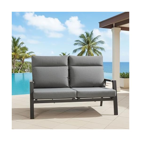 Patioco Loungebank Ohio 2-Sitzer Anthrazit