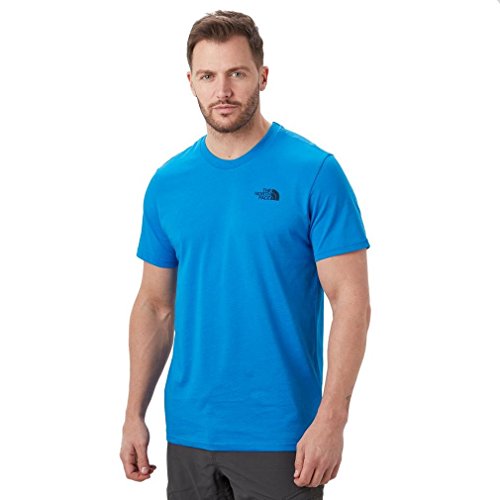 Image of The North Face Men Simple Dome Short Sleeve T-Shirt - Bomber Blue, X-Large