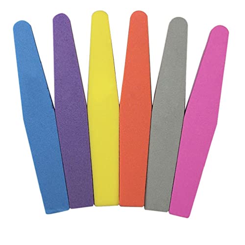 Lima de uñas de doble cara, impermeable, grano 100/180, puntas de arte de uñas, esponja suave, limas de uñas para uñas naturales, 180/240