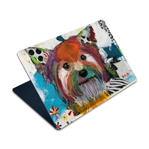 Skin MacBook Air 15 M2 Michel Keck autocollant vinyle Silky Terrier