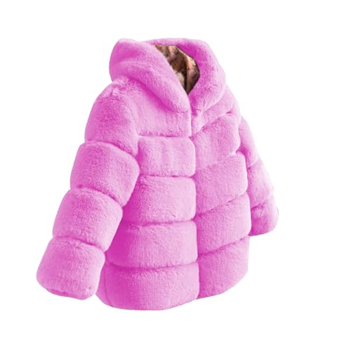 Girls Fleece Jacket Kids Winter Coats Fuzzy Thick Faux Fur Coat Button up Winter Warm Hooded Outwear Teen Clothes3