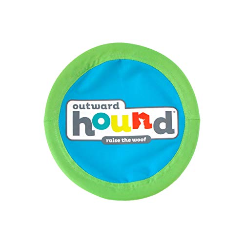 Outward Hound Soft Fetch Flyer Dog Toy Flying Disc, Large, Blue