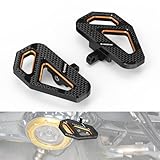 NICECNC Repose pieds en aluminium pour marchepied de passager arrière orange compatibles avec Harley Road King Special FLHRXS 2017 2024, remplacement pour 50208 04, voir compatibilité