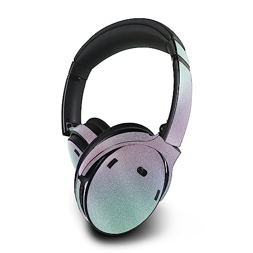 Image of MightySkins Glossy Glitter Skin Compatible with Bose QuietComfort 45 Headphones Cotton Candy | Protective, Durable High-Gloss Glitter Finish | Easy to Apply | Made in The USA