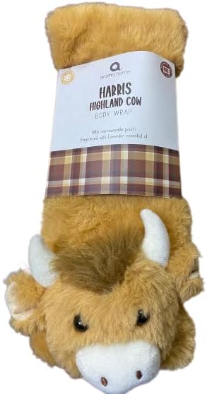 Harris The Highland Cow Body Wrap with microwavable Pouch