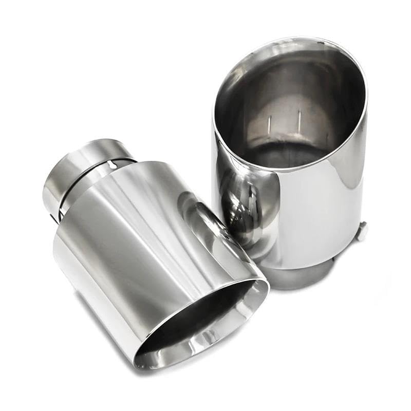 Tubo de escape universal de acero inoxidable 304 con punta biselada para automóvil 5