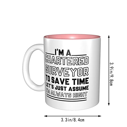 Taza de café con texto "I'm a Chartered Surveyor to Save Time" con texto "I'm A Chartered Surveyor to Save Time" - Taza divertida con texto "I'm A Chartered Surveyor to Save Time" - Imagen 6
