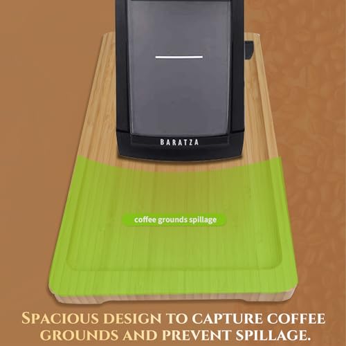 Coffee Grinder Tray for Baratza Encore Esp,Wooden Coffee Grounds Catch Trays Compatible with Baratza Encore Coffee Grinder,Grinders Tray for Home and Kitchen Catch Coffee Ground (13.5in*8.7in)